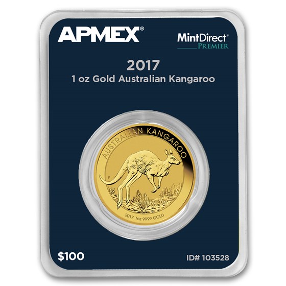 2017 Australia 1 oz Gold Kangaroo (MintDirect® Premier Single) 2017 Australia 1 oz Gold Kangaroo (MintDirect® Premier Single)